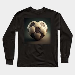 Soccer heart ball Long Sleeve T-Shirt